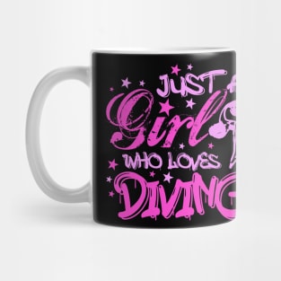 Funny Springboard Diving Quote Diver Gift for Girls Mug